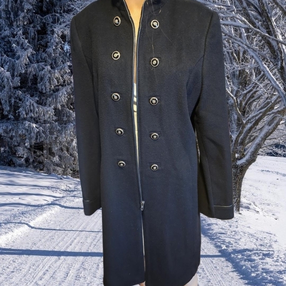 Sale #aks Fifth Avenue Wool & Cashmere Coat, Size 10 - Picture 1 of 8
